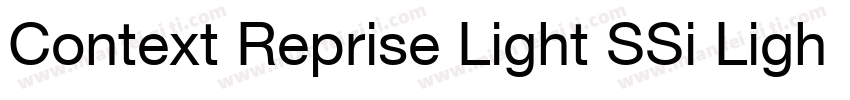 Context Reprise Light SSi Light字体转换